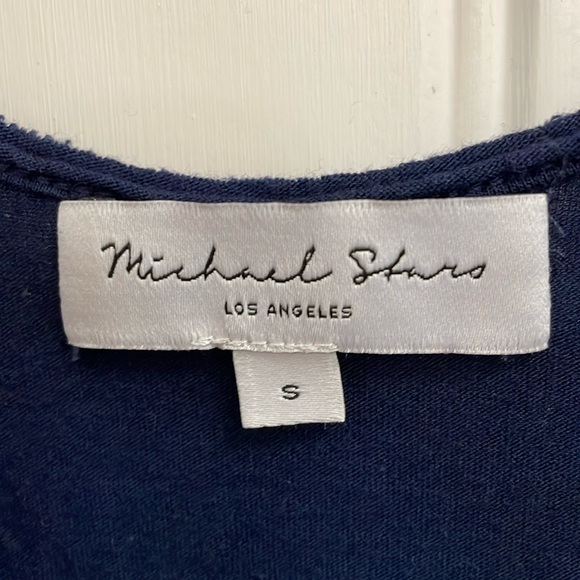 ⭐️MICHAEL STARS navy blue tie dye bottom maxi dress. S - Picture 6 of 6